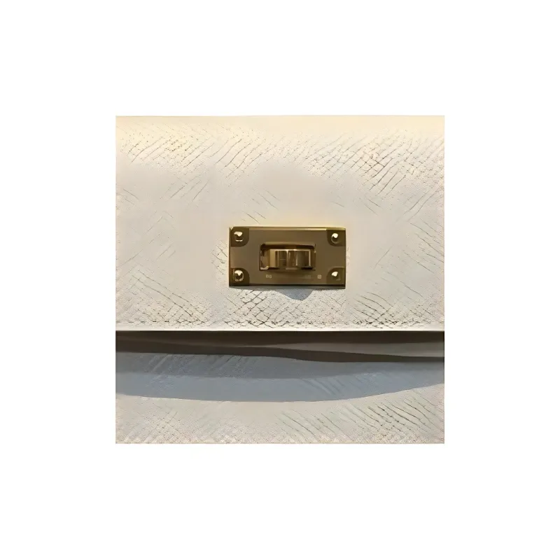 HERMES Kelly Pocket Epsom Leather Wallet Women's Milkshake White-2