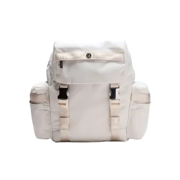 Lululemon Nylon Backpack Mini Unisex Bone Silver