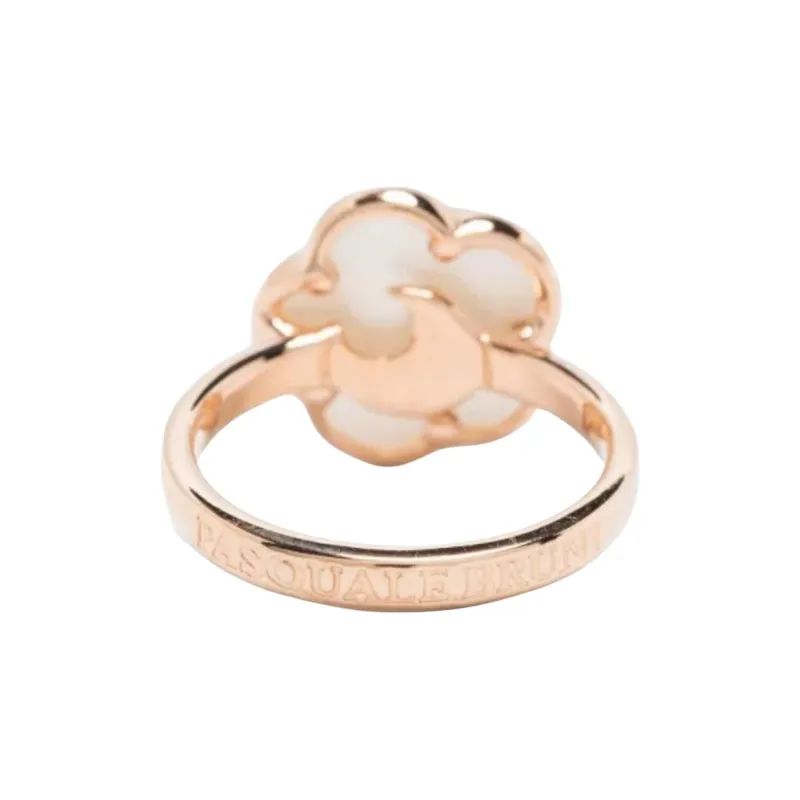 Pasquale Bruni 18K Rose Gold Petit Joli Lunaire Diamond And Pearl Ring-1