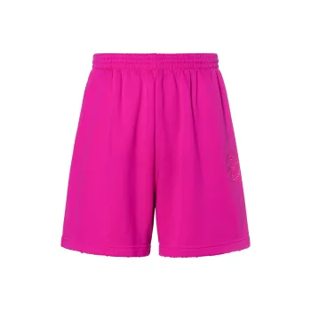 Balenciaga SS22 Casual Shorts Regular Fit Men's Rose Red