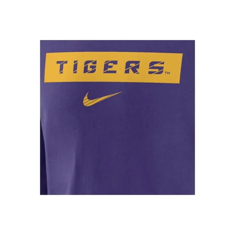 Nike Lsu Tigers Sideline Men's Nike Dri FIT College Long Sleeve Hooded Top-1