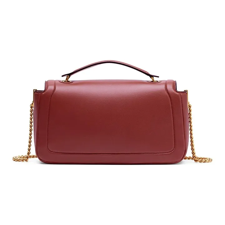 FENDI Baguette Sheepskin Baguette Bag Handbag Shoulder Bag Crossbody Bag Handbag Women's Red-2