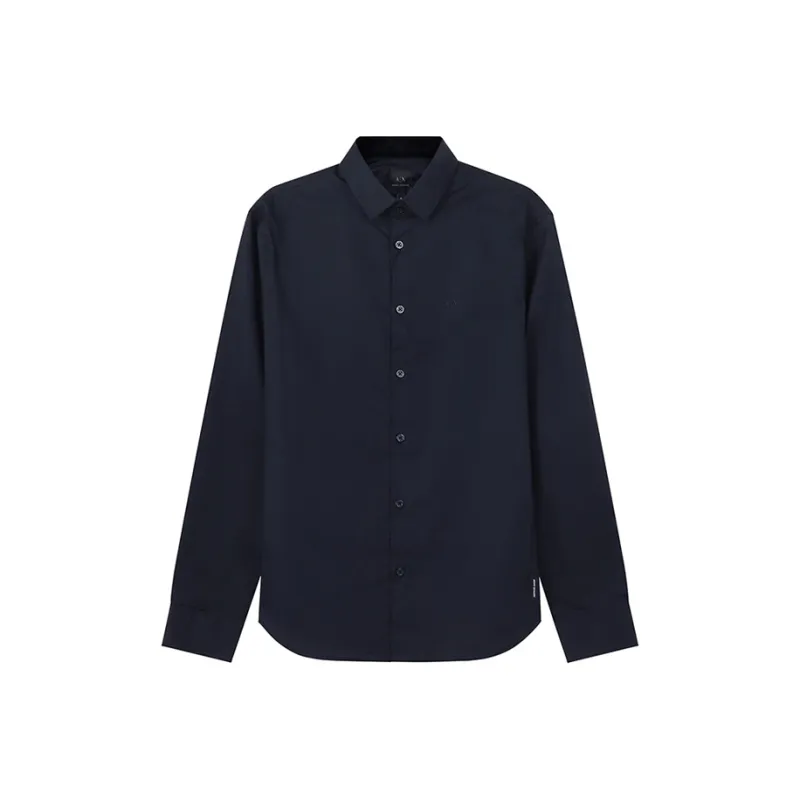 ARMANI EXCHANGEAE FW22 Shirt Men's Marine Blue-0
