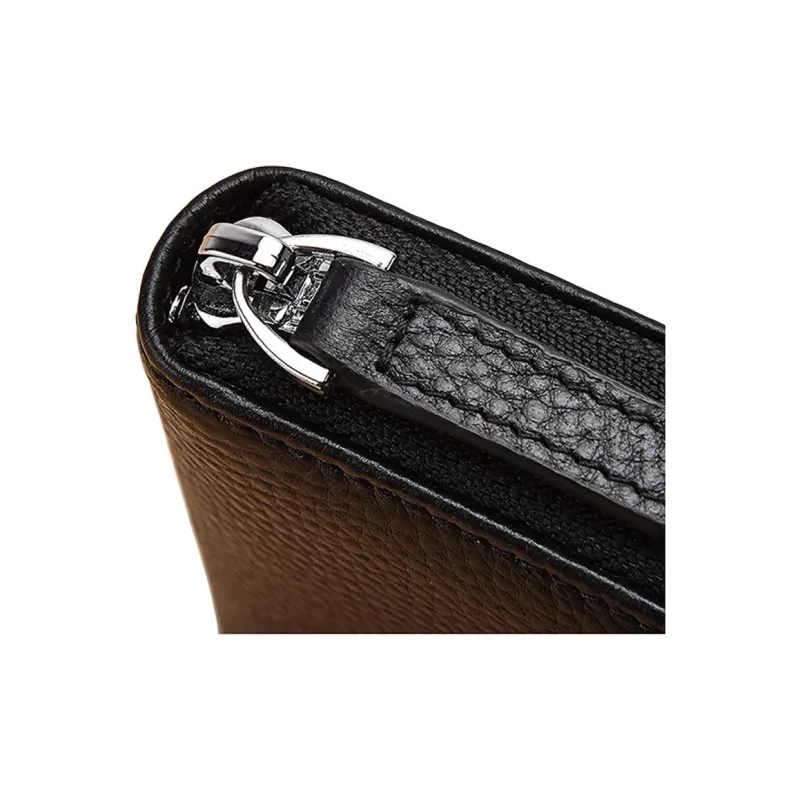 Hush Puppies Cow Leather Card Holder Regular Men's Black-3