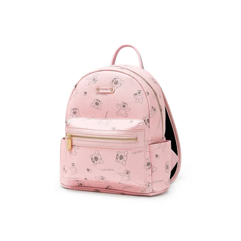 Disney Strawberry Bear Series PVC Backpack Women's Pink/White-1