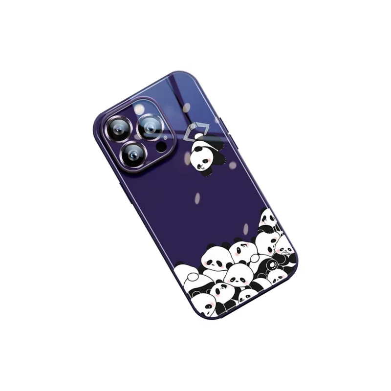 Sen Dog Glass Material Cute High End Niche Phone Cases Suitable For Apple 15Promax/Pro/Plus/14/13/12-5