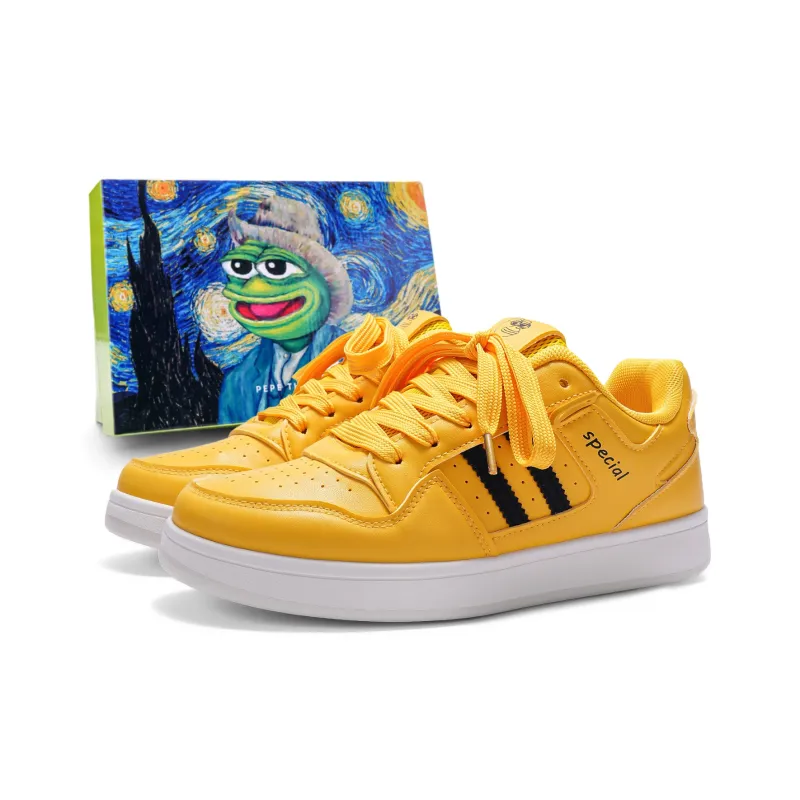 Pepe The Frog Skateboard Shoes Unisex-7