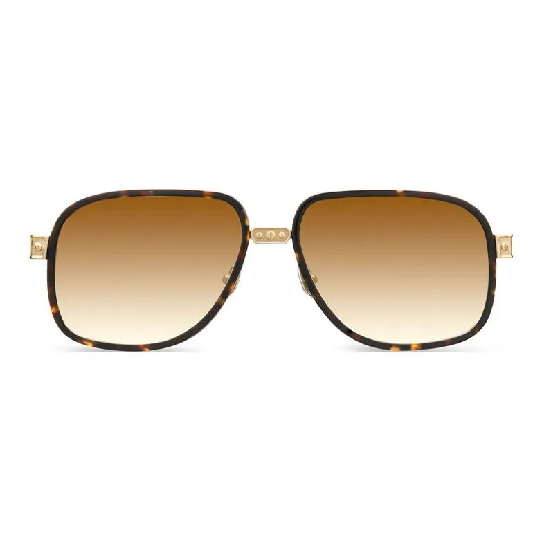 STEFANO RICCI Acetate Gold-Plated Zinc Gold-Plated Square Sunglasses Men's Gold-1