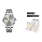 Silver Gray[Leather Strap+Box]