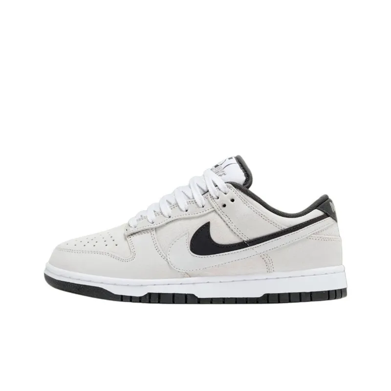Nike Dunk Low Top Skateboard Shoes Unisex Black Gray-6
