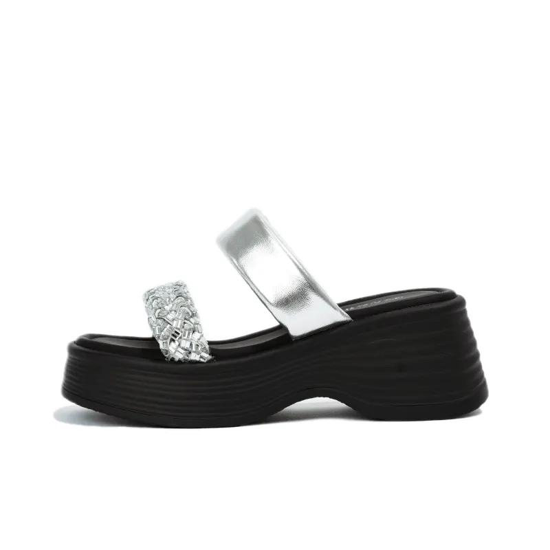 Shoe Lady Rhinestone Odor Resistant, Abrasion Resistant, Quick Dry Slide Slippers Women's-4
