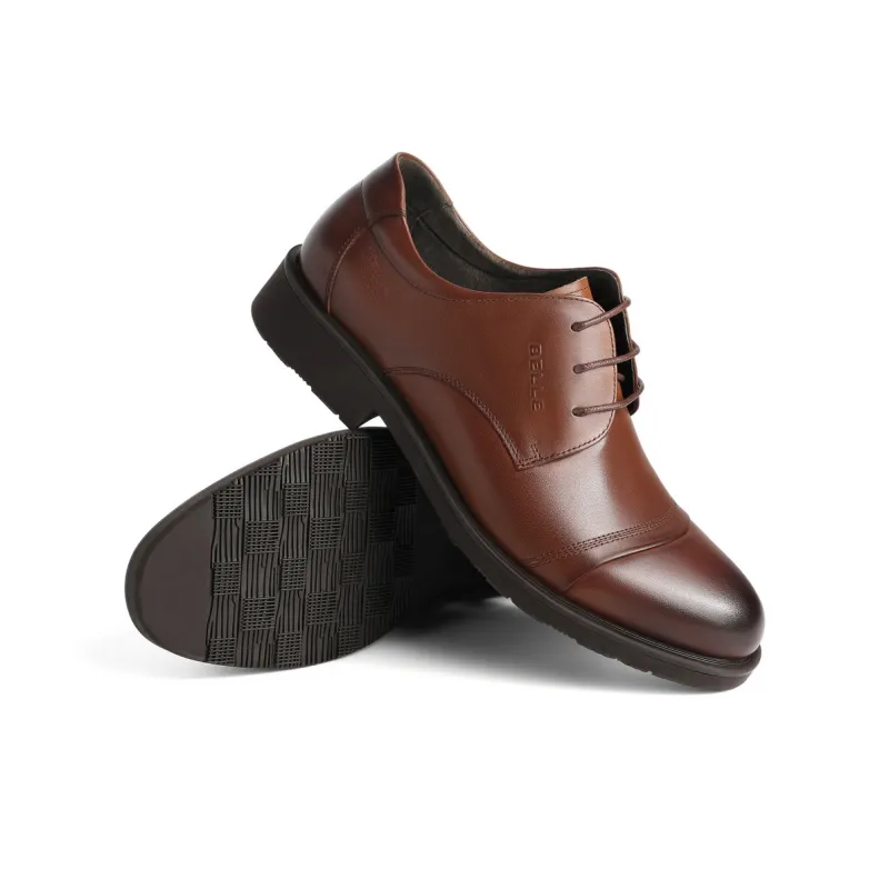 BELLE Dress Shoes Men Low Top Black/Brown-11