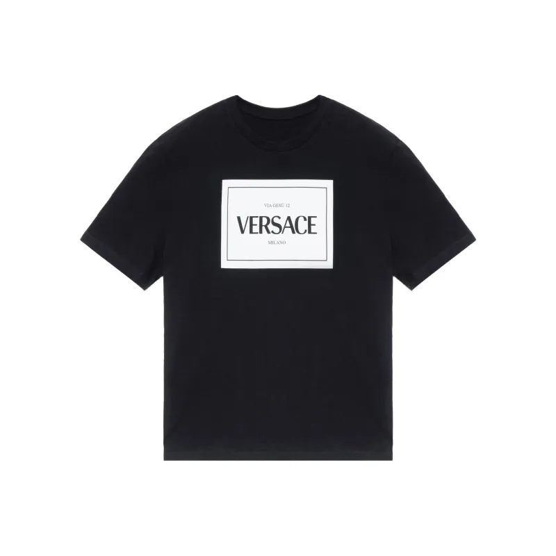 VERSACE T Shirts Men Black-0