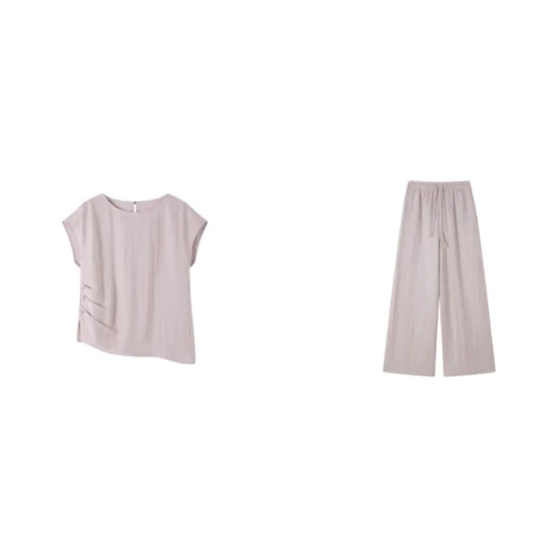 XWI Casual Suits Women's Linen Pink-0