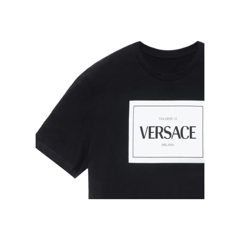 VERSACE T Shirts Men Black-4