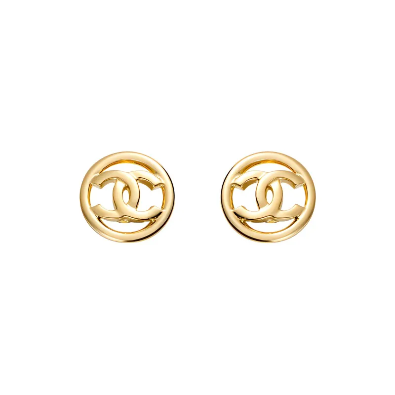 CHANEL Pre Owned 1997 Cc Turn lock Clip on Earrings-1