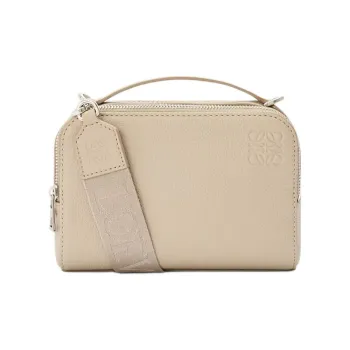LOEWE Cow Leather Camera Bag, Shoulder Bag, Crossbody Bag, Handbag Mini Men's Heather Gray