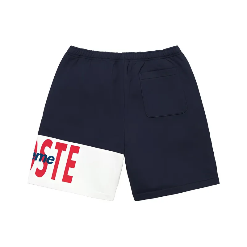 Supreme Lacoste Logo Panel Sweatshort-1