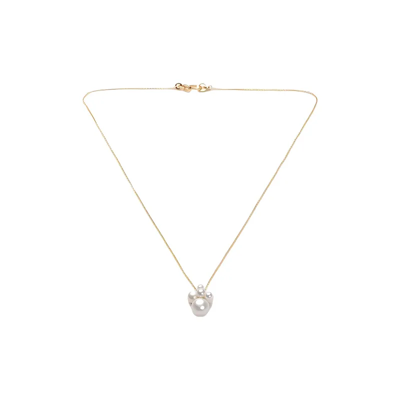 Sophie Bille Brahe 14K Yellow Gold Bisou Simple Pearl Necklace-0