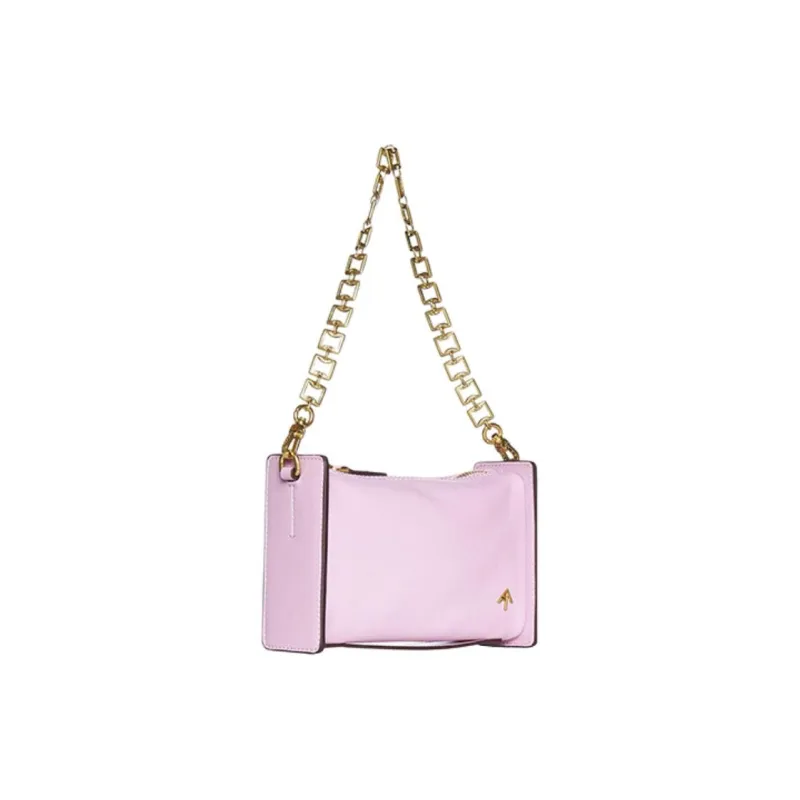 Manu Atelier Calfskin Crossbody Bag, Shoulder Bag Women's Pink-1