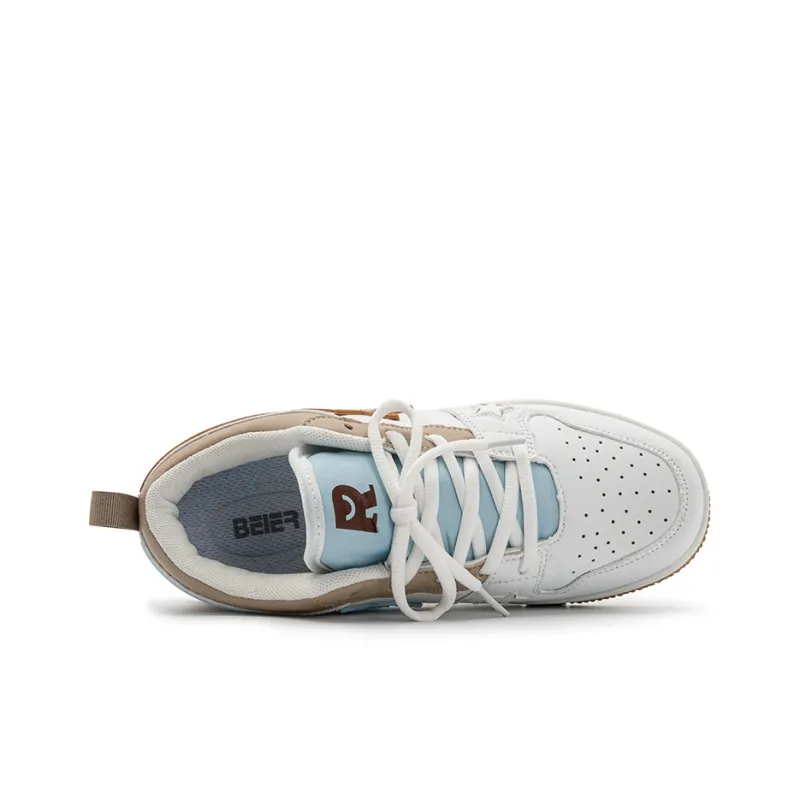 BEIER Stars Collection Durable Lightweight And Breathable Low Top Skateboard Shoes Unisex Black White-33