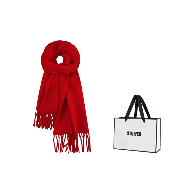 STUFFER 100% Wool Knit Scarves Unisex-0