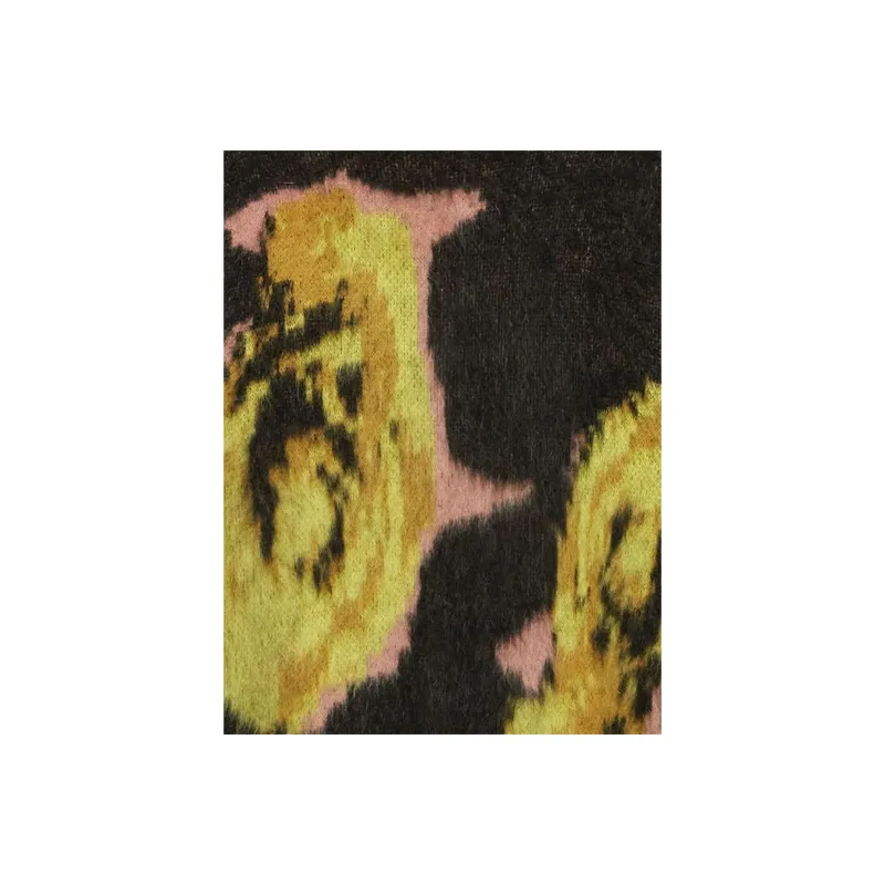 MSGM Rose Intarsia Knit Crewneck Jumper-5