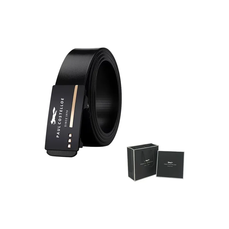 PAUL COSTELLOE Cow Split Leather Belts Men's 3.5cm-7