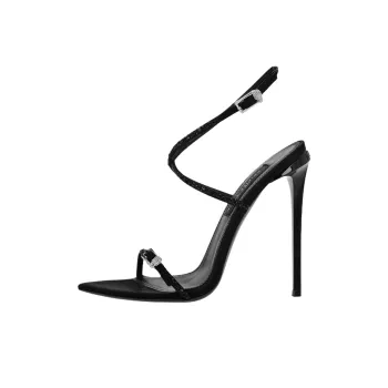 PHILIPP PLEIN One Strap Sandals 12cm Women's Black