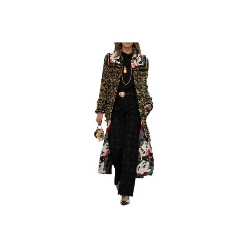 CHANEL Coats Women's Green-0