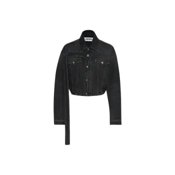 Jean Paul Gaultier Denim Jackets Unisex Black