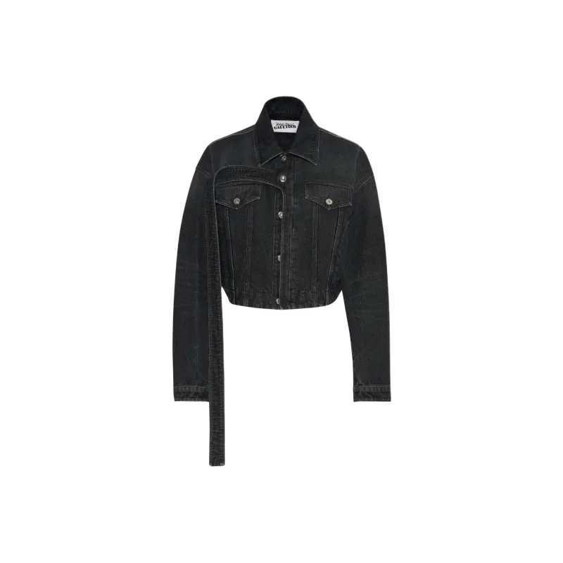Jean Paul Gaultier Denim Jackets Unisex Black-0