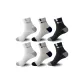[2 White, 2 Light Gray, 2 Black]·100% cotton Odor-Resistant