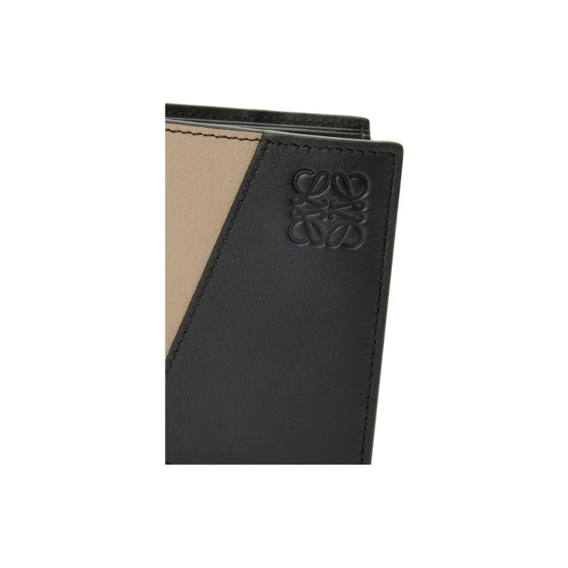 LOEWE Puzzle Cow Leather Wallet Men's Dye Indigo & Heather Gray-4