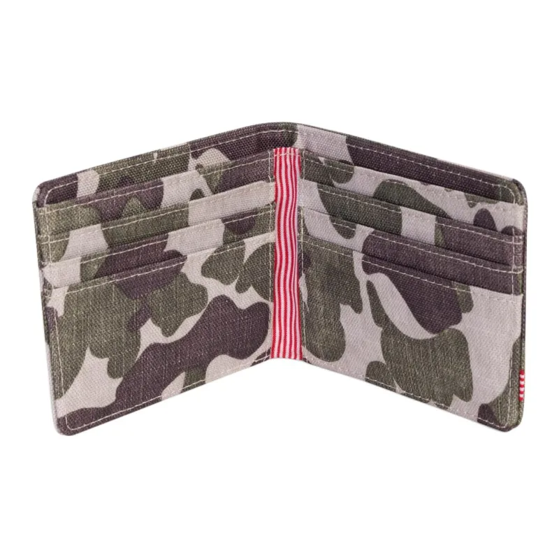 Herschel Polyester Storage Bags Card Holder Wallet Regular Men's ROY Frog Camouflage-2