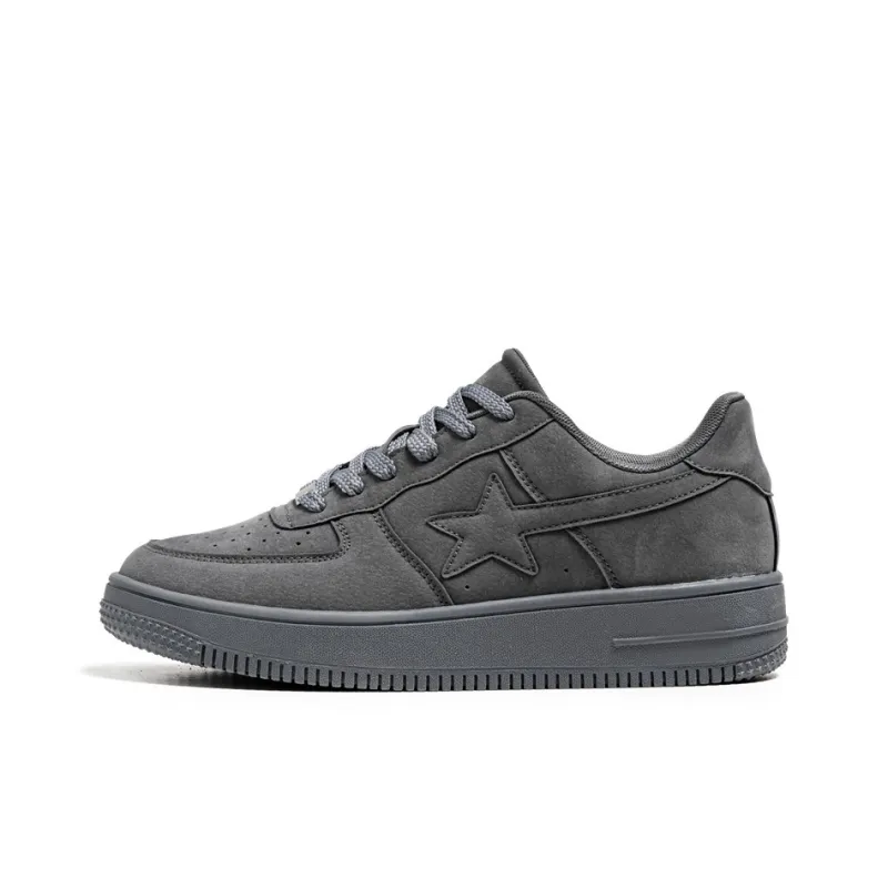 GQWE Anti-Slip Wear-Resistant Low-Top Vintage Star Skateboard Shoes Men's-14