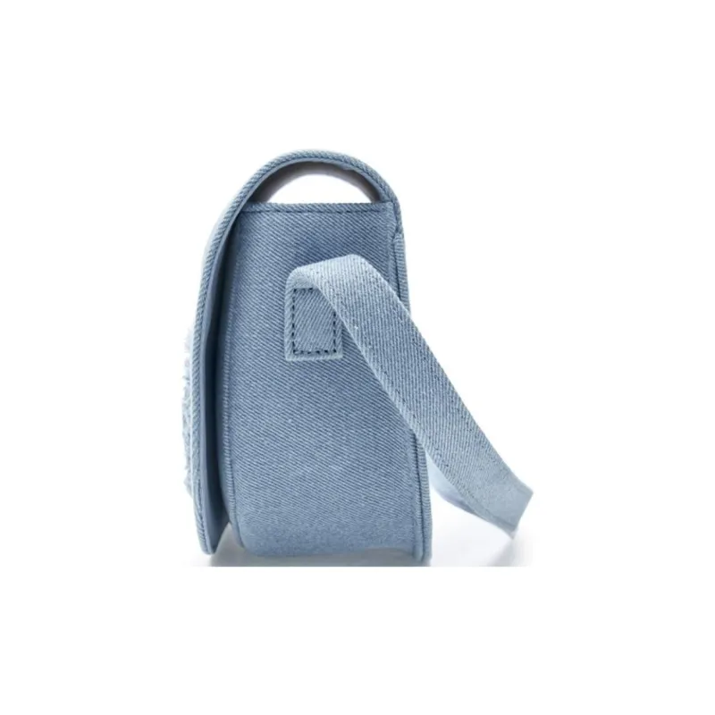 MLB Imitation Denim Crossbody Bag Unisex Light Blue-2