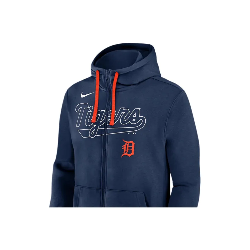 Nike Detroit Tigers Knockout Script Men's Nike Mlb Full Zip Hoodie-2