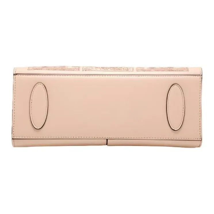 PAYOT Microfiber Synthetic Leather Wedding Handbag One Shoulder Crossbody Large Size Women's Burgundy/Apricot-10