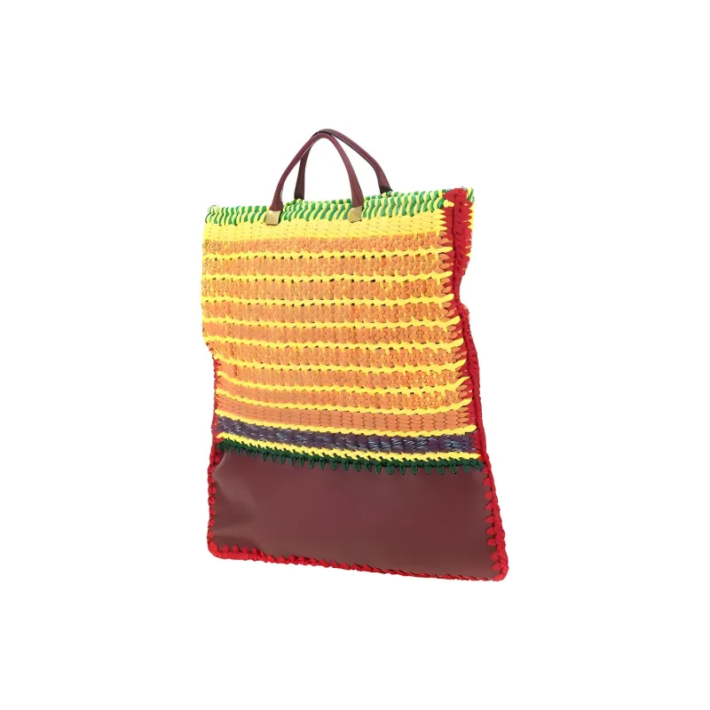 Valentino Crochet Cow Leather Tote Bag, Shopping Bag, Shoulder Bag, Crossbody Bag, Handbag Regular Women's-1