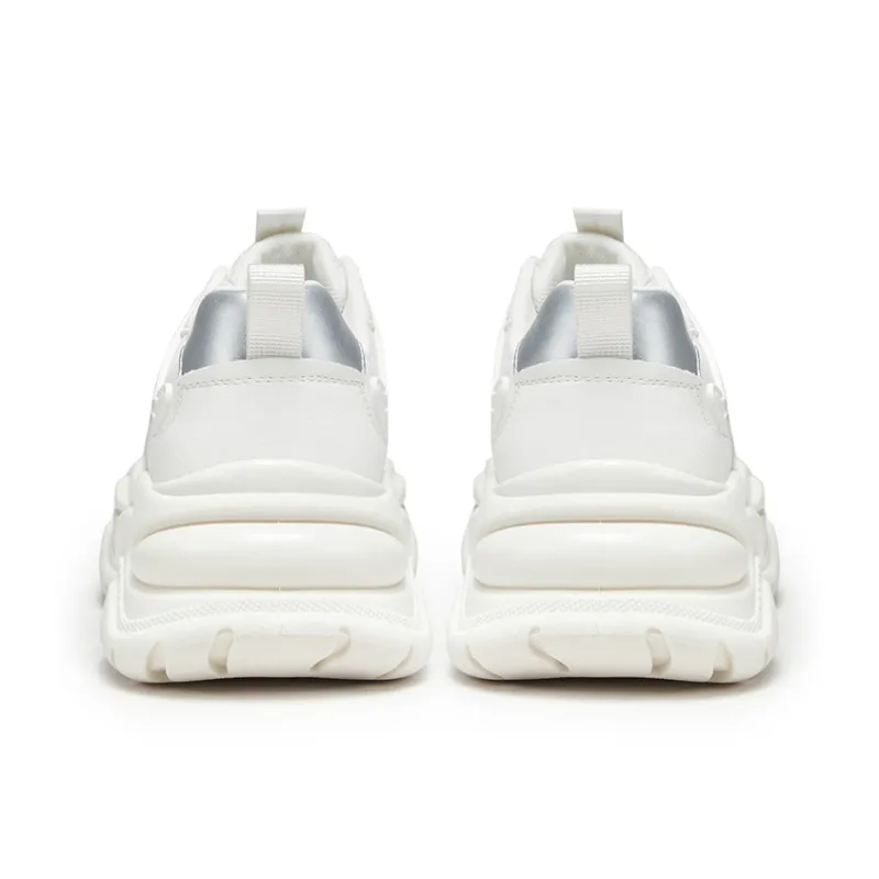 C°BANNER Height Increasing Wear-Resistant Breathable Slip-Resistant Low-Top Chunky Sneakers Women's-13