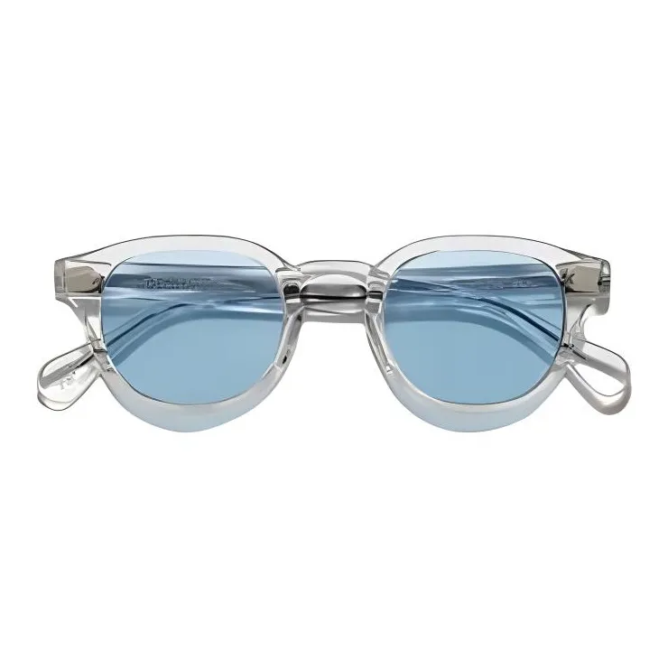 MOSCOT Subject To Official Website Round Sunglasses Men's Transparent-1