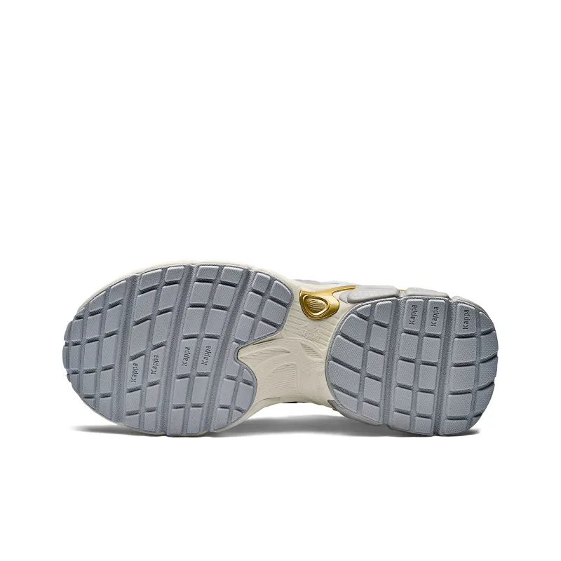 Kappa Back to Back Anti Slip Wear Resistant Low Top Chunky Sneakers Unisex Gold-5