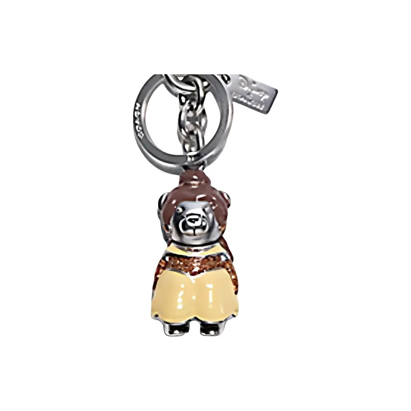 COACH Disney X Beauty And The Beast Collaboration Metal Bag Charm Bag Merch Women's Silver-3