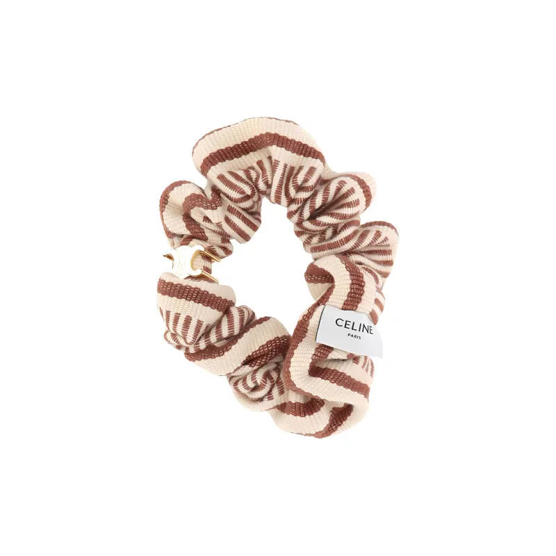 CELINE Cotton Brass Hair Tie Unisex Multicolor-0