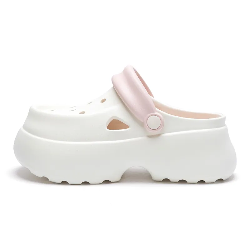 Soft Dopamine Dressing Platform Clogs, Summer Air EVA Height Increasing Versatile Urban Chic Style Slippers, Women's-10