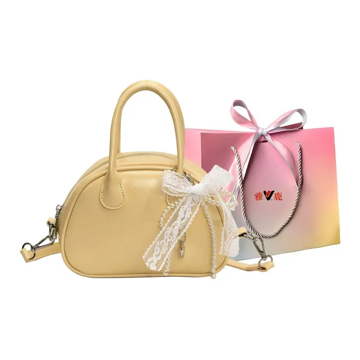 Yalu PU Shoulder Bag, Crossbody Bag, Handbag Regular Women's White/Yellow/Pink/Blue/Black-7