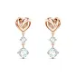 White Rose Gold-Tone Plated
