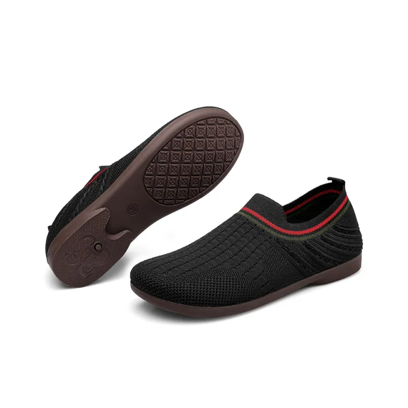 Strongman Casual Shoes Women's Low Top Black/Beige-3