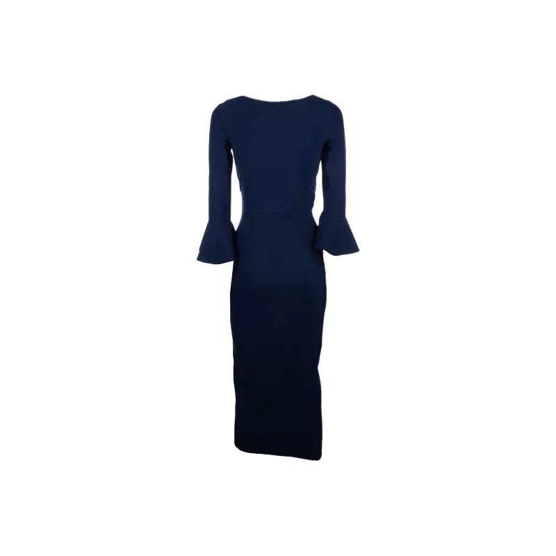 CHIARA BONI La Petite Robe Long Sleeved Dress Women's Midnight Blue-1